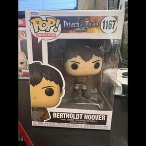 Funko Pop Attack on Titan Bertholdt Hoover #1167 Vinyl Figur W Protector Vaulted